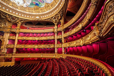 法国巴黎加尼耶宫音乐宫殿地标大厅旅行历史性游客国家歌剧大理石图片