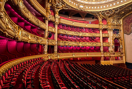 法国巴黎加尼耶宫门厅大厅大理石楼梯历史性风格国家音乐宫殿建筑图片