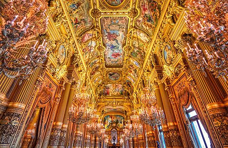 法国巴黎加尼耶宫歌剧国家地标音乐风格建筑大理石建筑学宫殿歌剧院图片