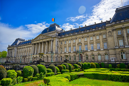 比利时布鲁塞尔皇宫建筑花园正方形首都联盟历史王国纪念碑皇家荷卢图片