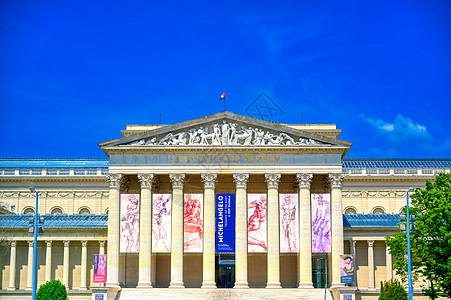 布达佩斯艺术博物馆艺术历史正方形建筑学柱廊城市街道首都博物馆旅行图片