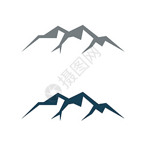 山线矢量标志模板插画设计 矢量 EPS 10顶峰办公室旅行爬坡标识旅游首脑插图网站峡谷图片
