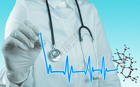 医生用听诊器医学概念手保险齿轮护士药品心脏病工具专家病人外套疾病图片