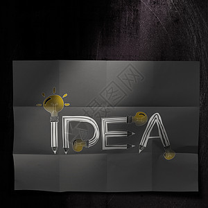 深压纸和纹理背景的IDEA设计词 a图片