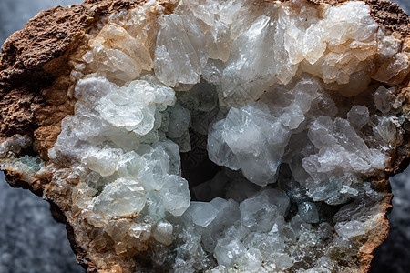 地形中闪亮的晶石晶石头地壳山峰尖刺白色矿物质反思水晶结晶腺体图片