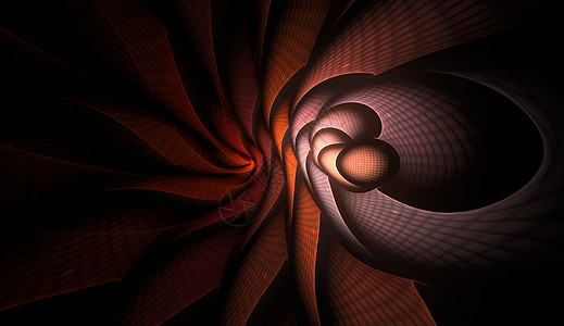 封面图具有可用于桌面或创造性封面设计的网格和螺旋的抽象分形图科学窗饰几何学高科技多边形漩涡卷曲马赛克渲染同心背景