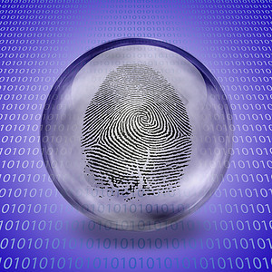 指纹和二进制代码侦探识别验证犯罪互联网技术安全鉴别打印数据图片