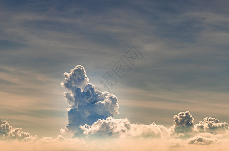 美丽的蓝色天空 有云背景 Sky云 Sky天空和c生活天堂太阳风暴天气幸福日落动机气氛戏剧性图片