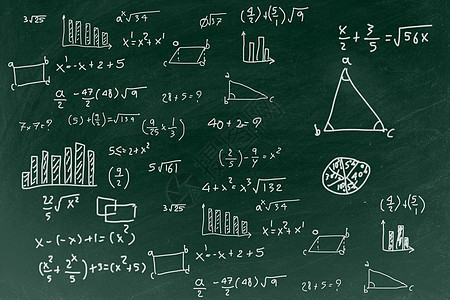 带写数学公式背景的圆板 回到学校图片