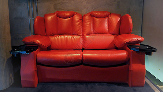 红色皮革电影院影院座椅观众娱乐展示戏剧座位剧院礼堂数字投影仪地面图片