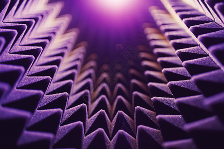 带亮光的声波泡沫金字塔抽象背景绝缘面板噪音网格工作室嗓音宽慰电火花聚氨酯技术图片