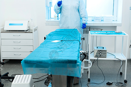 诊所内手术室内部的清除摩尔人和胎记的手术室内部资源操作大厅护士手术治疗技术临床桌子病人图片