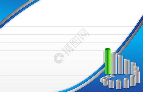 蓝商务图表注纸纸背景图设计图的设计图片