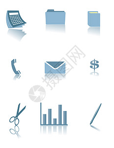 业务和各种办公室图标 可用矢量图片