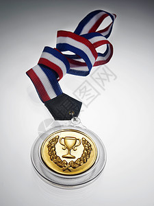 勋章奖牌竞赛蓝色仪式丝带运动金子白色胜利庆典冠军图片