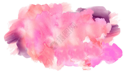 粉色剪纸风白色背景的纸面水彩色中风 Texture 或背景背景
