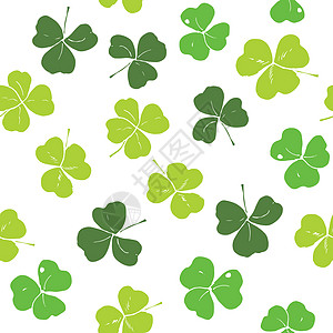圣帕特里克日符号 爱尔兰幸运的假象背景 注草图植物打印宗教手绘庆典插图绿色植物群传统图片
