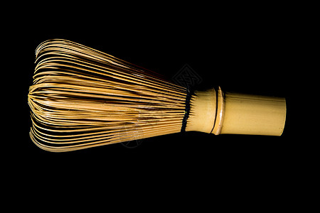 Matcha 贝索姆配件黑色竹子扫把依恋扫帚仪式工具背景图片