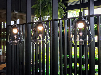 日光灯泡现代设计玻璃装饰咖啡店金子建筑学灯笼创新技术店铺力量图片
