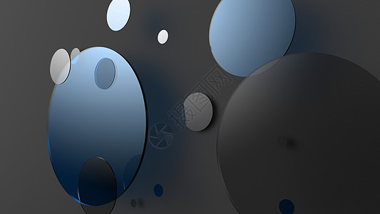 气泡饮彩色背景上的蓝色金属和不透明圆圈和圆柱体 图形设计的抽象背景与透明玻璃形状 3d 渲染插图与灯光和阴影圆柱形圆柱墙纸戒指横幅文稿背景