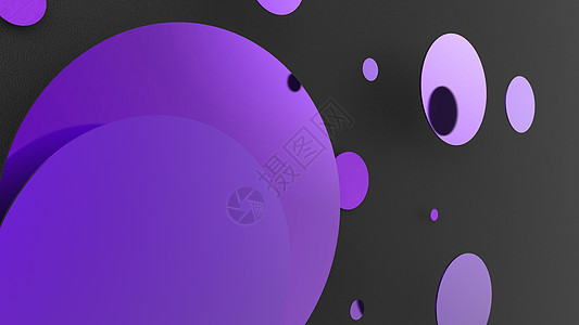 彩色背景上的紫色金属和不透明圆圈和圆柱体 图形设计的抽象背景与透明玻璃形状 3d 渲染图文稿插图推介会框架横幅广告几何圆柱形演示背景图片