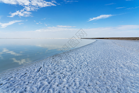 盐湖海滩 天然湖底背景图片