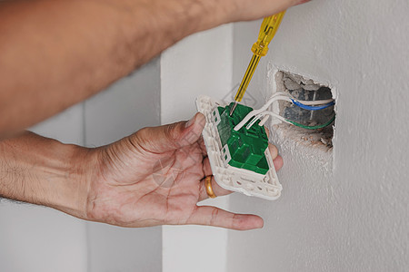 家庭技术力量办公室螺丝刀维修住宅技术员工具电气房子插座图片