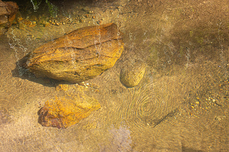 地底水层的一幅相片植物土壤水池岩石环境峡谷地面蓝色石头地质学图片