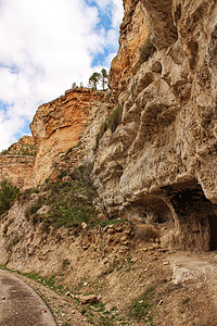 Jorquera山脉的洞穴房屋石头秘密爬坡小路教会房子旅游窗户观光沙漠图片