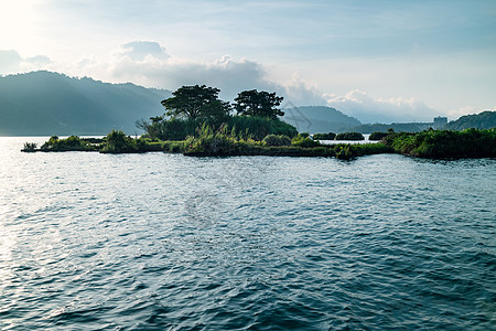 台湾南投日月潭小岛拉鲁岛 光华岛 的美丽自然图片