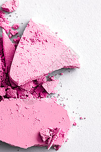 粉红眼影粉粉 作为化妆调色板粉末店铺平铺宏观奢华微光化妆品假期品牌阴影图片
