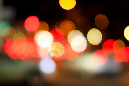 夜间汽车灯和灯灯灯的模糊灯光c背景夜生活耀斑路灯运输场景运动头灯灯笼城市图片