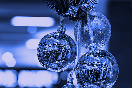 圣诞舞会 新假日装饰品 经典蓝球图片