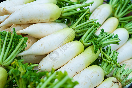 杂货店蔬菜部的萝卜计数器蔬菜生物植物食物味道市场营养大蒜冰柱花园图片
