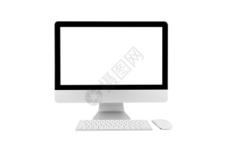 台式计算机现代风格 简单空白屏幕isola金属软件笔记本电讯硬件键盘展示商业办公室工作室图片