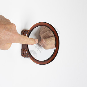 自我触摸镜子交换蜡笔铅笔洞察力想像力力量身份男性手指图片