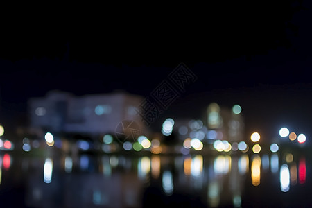 拖车散景灯背景天际公园蓝色场景辉光夜生活城市首都街道建筑图片