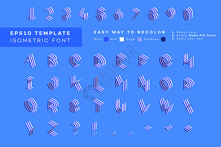 字体样式等距 3d 字体 现代纸张风格设计元素 彩色字母表它制作图案拉丁商业创造力样式阴影网格数字刻字标题海报背景