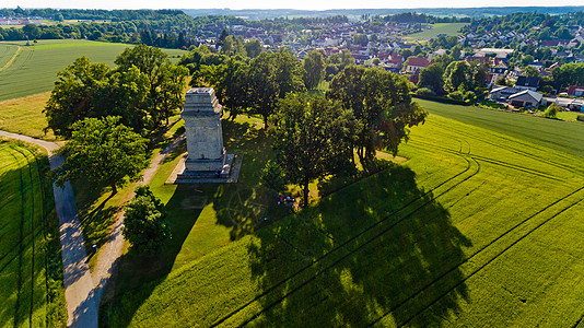 德国奥格斯堡的航空视图 德国奥格斯堡国家场地全景历史性小路公园纪念碑森林建筑游客图片