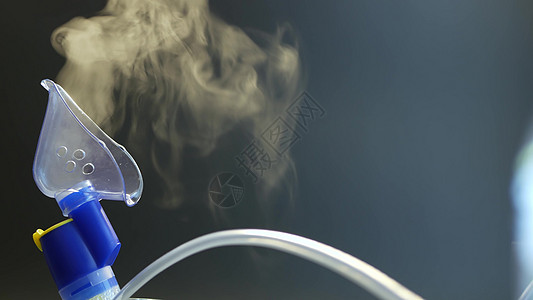 雾化器的氧气面罩 用于肺炎 covid sars 和支气管炎治疗的医疗设备 吸入器 呼吸肺部疾病恢复 流感 咳嗽和支气管哮喘治疗图片