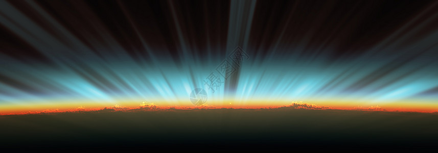 从太空极光3d渲染的日出地理阳光边缘插图辉光日落地平线小说宇宙科学图片