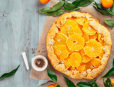 离家和橙色酸盐橘子食谱柑桔烘烤厨房食物生长烹饪季节平铺图片