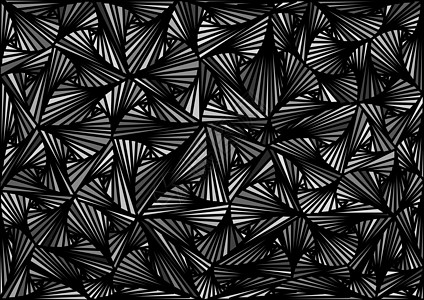 分形黑白作品元素调色板图案黑与白三角形菱形设计波纹曲线图片