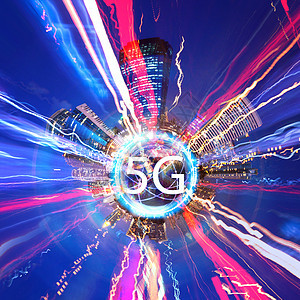 互联网系统的 5g 概念图片