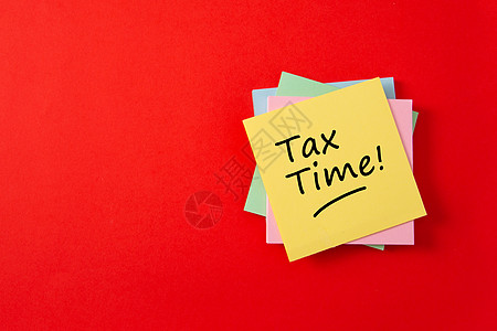 纳税时间 - 需要提交纳税申报表和纳税表格的通知图片
