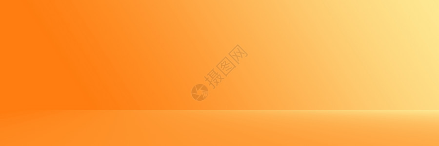 工作室背景抽象明亮的豪华橙色渐变水平工作室房间墙壁背景 用于展示产品广告网站模板插图横幅坡度太阳小册子海报墙纸网络商业报告图片