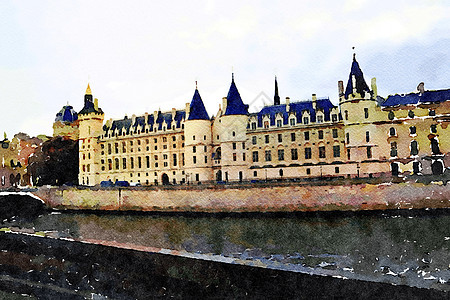 皮加勒蒙马特尔塞纳从巴黎门桥上看到的塞纳旅行访问历史性建筑学景观首都地区地标观光建筑背景