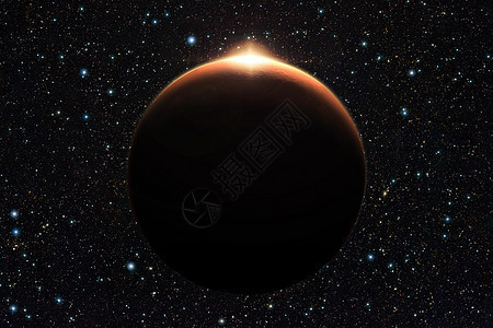 太空中日出的行星火星(美国航天局提供的这一图像的内容)图片