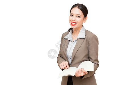 商业妇女管理人员阅读办公室人士经理成人女性套装女士工作图片