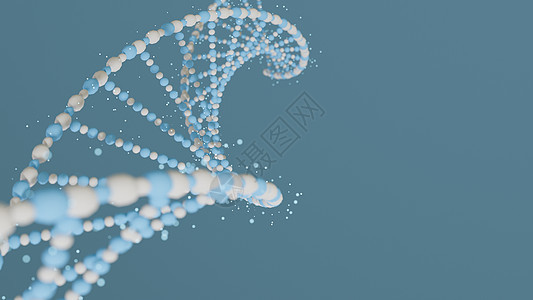 脱氧核糖核酸 抽象的 3d 多边形 Dna 分子 医学科学软颜色遗传生物技术化学生物学或基因细胞概念插图或背景  3D仁德遗传学图片